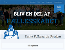 Tablet Screenshot of df-ungdom.dk